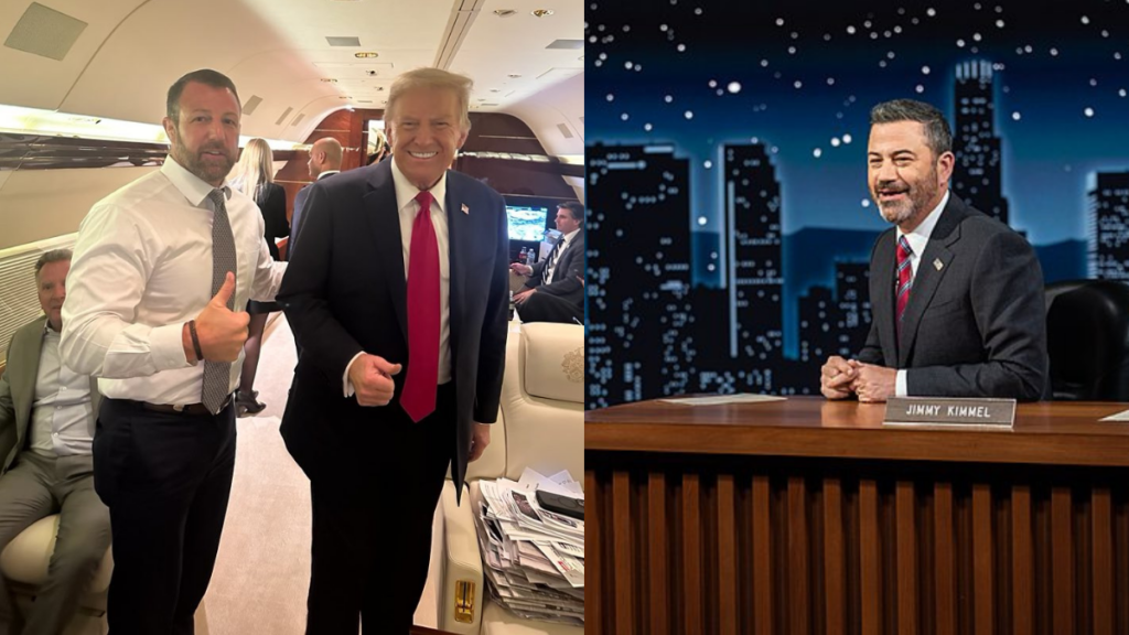 Jimmy Kimmel plumber joke about Markwayne Mullin sparks backlash.