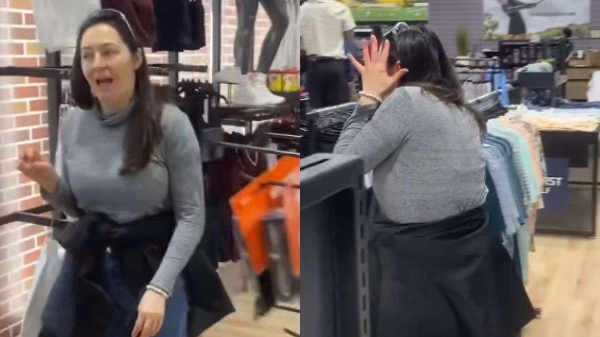 Karen Berates Black Man At Boston Store But Starts Running Away The Moment She Realizes The Camera Is On
