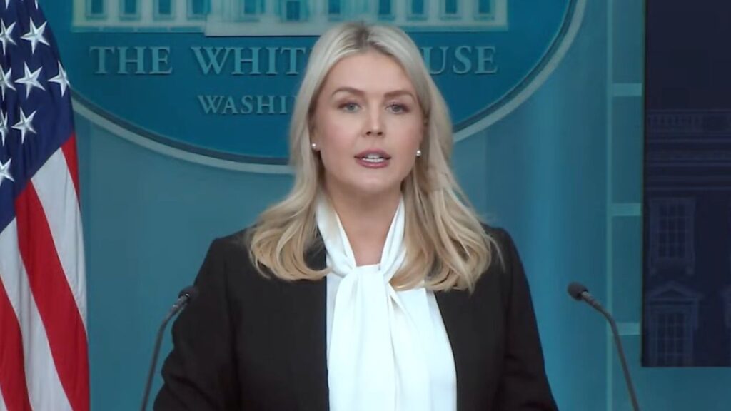 Karoline Leavitt clashed with reporters when asked about stranded Americans.