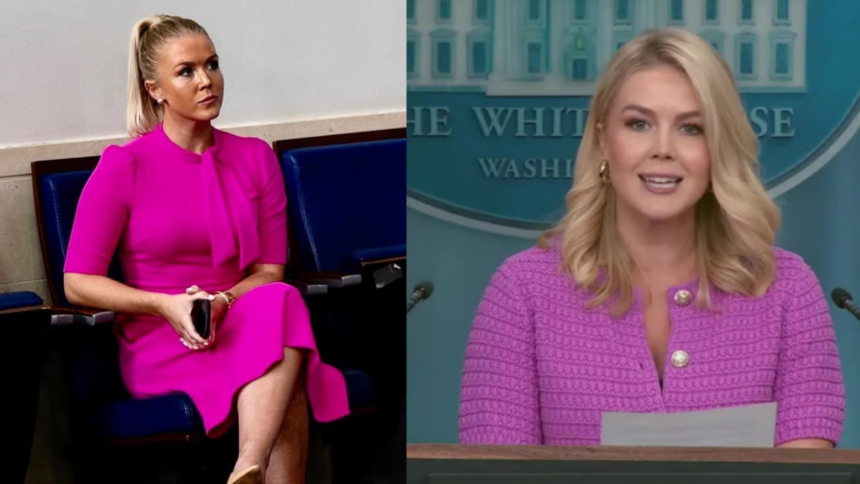 Karoline Leavitt is being trolled for her style.