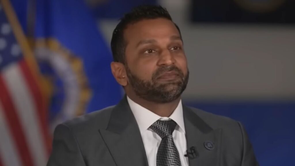 Kash Patel called out by netizens for admitting that the FBI spies on people.