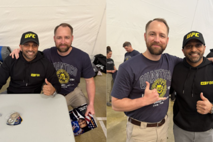 Kash Patel signed autographs and greeted people at FBI training event with UFC fighters.