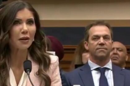 Kristi Noem's husband attends her hearing