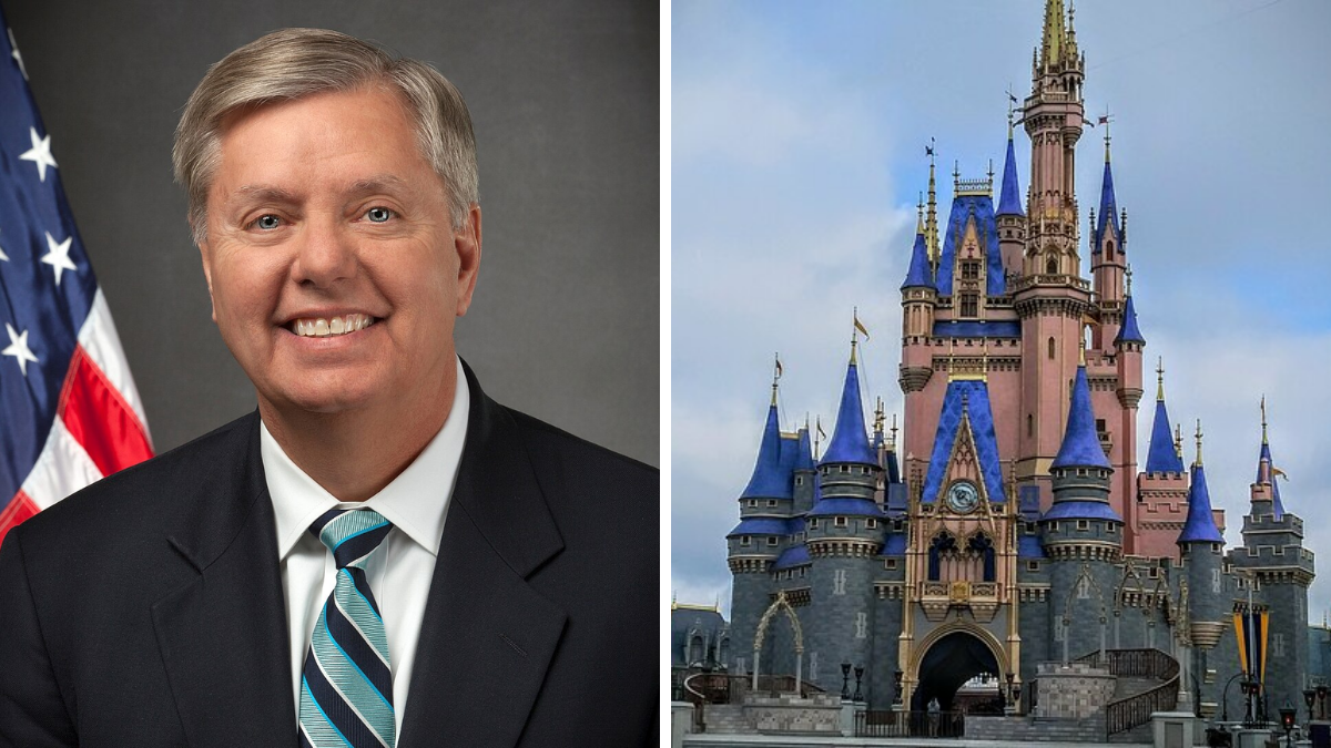 “Pro-War” Lindsey Graham Slammed for Disney World Visit As Workers Go Unpaid