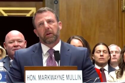 Markwayne Mullin breaks down Trump emotional dhs senate hearing