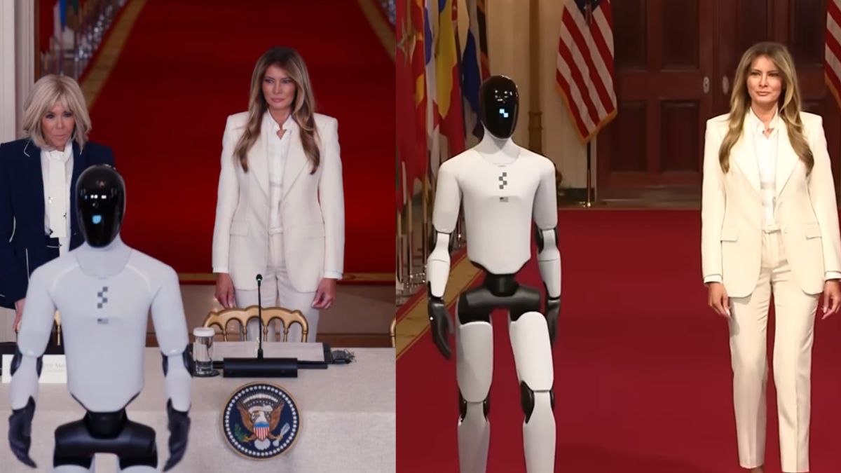 Melania Trump with Figure 3 Humanoid Robot