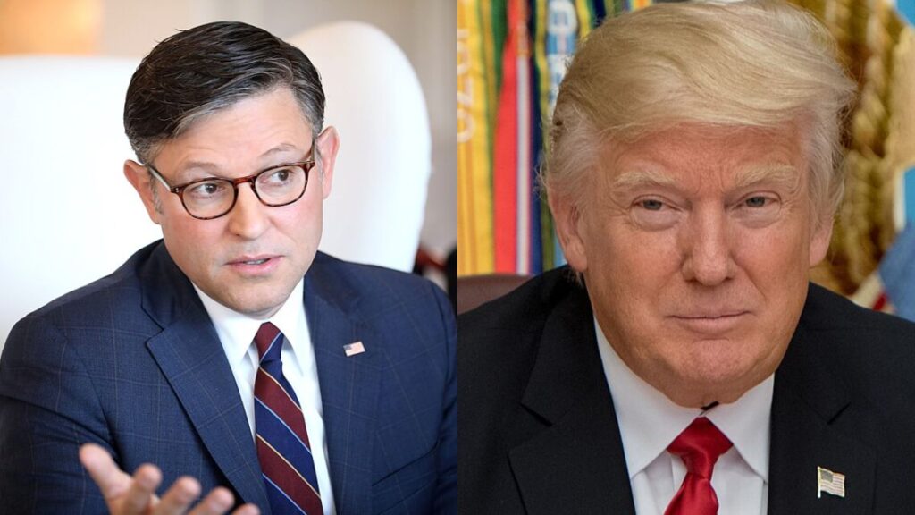 Mike Johnson defended Donald Trump’s remarks on mail-in voting