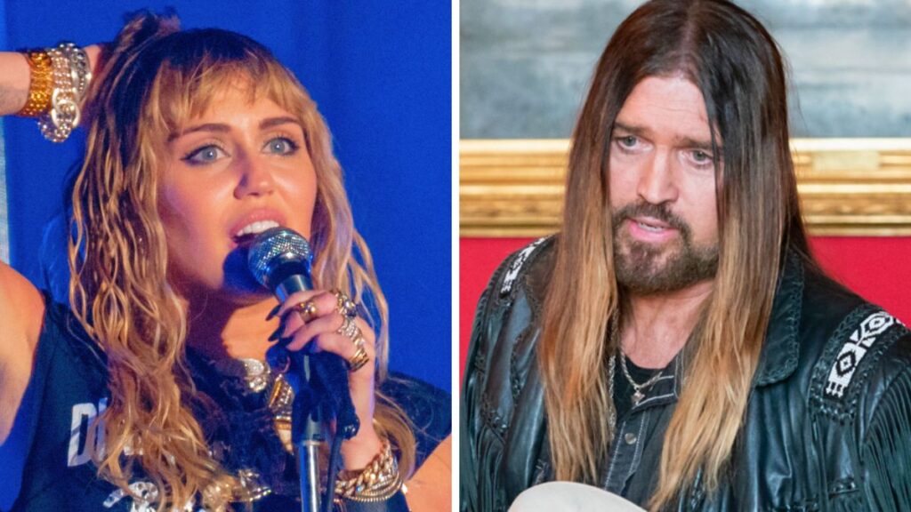 Miley Cyrus (L) and Billy Ray Cyrus (R) had a years-long family estrangement