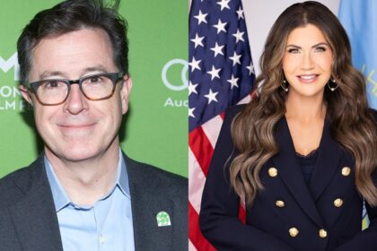 Stephen Colbert-Kristi Noem-Donald Trump