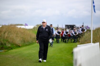 Donald Trump sparks outrage after playing golf amid U.S.–Iran war.