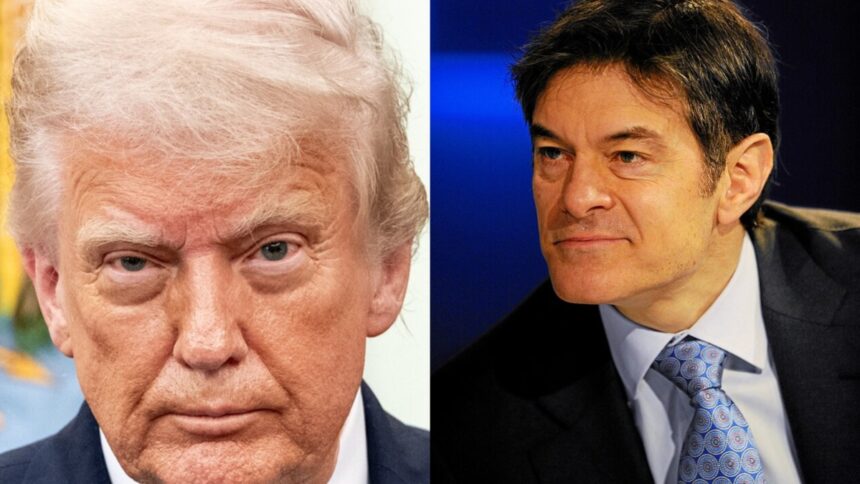 Medical scare at Donald Trump rally as Dr. Oz helps woman.