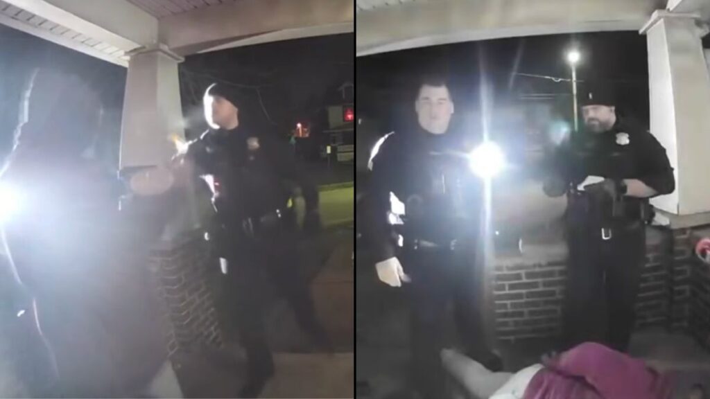 Ohio black man arrested and pepper sprayed for standing on his own porch.