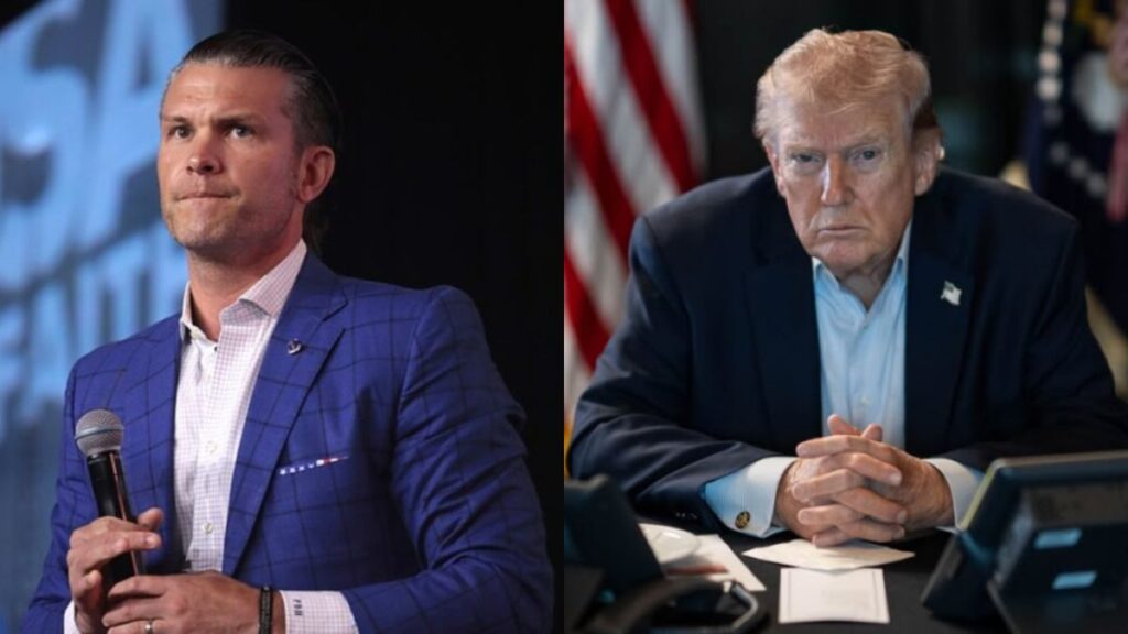 Pete Hegseth-Donald Trump-Iran