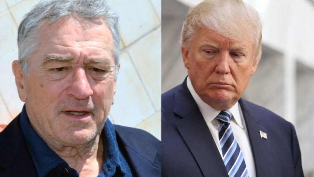 Robert De Niro urges Americans to vote against Donald Trump.