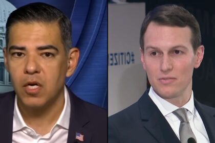 Robert Garcia highlights Jared Kushner's enrichment after corruption investigations begin.