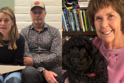 Savannah Guthrie with brother Camron (L), mom Nancy Guthrie (R)