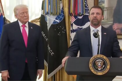 Trump sleeps nods off dozes during Mullin DHS swearing-in ceremony