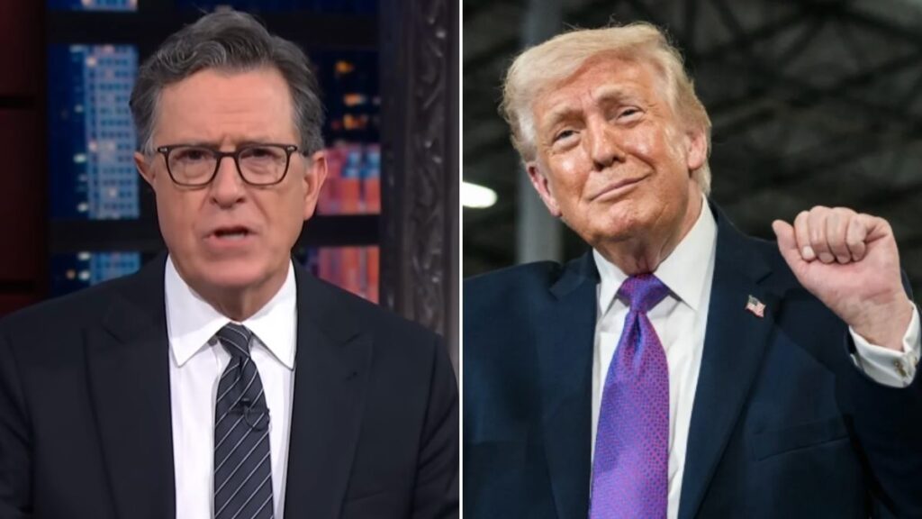 Stephen Colbert shared a scrapped joke about Trump before leaving his show.
