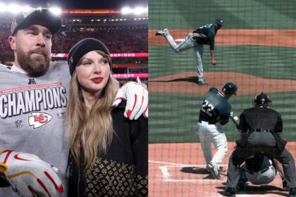 Taylor Swift has another athlete admirer besides fiancé Travis Kelce- Here's what we know. (left- via https://www.heute.at)and (right-via freerangestock).