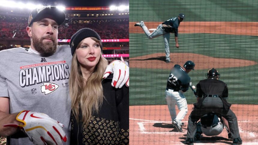 Taylor Swift has another athlete admirer besides fiancé Travis Kelce- Here's what we know. (left- via https://www.heute.at)and (right-via freerangestock).