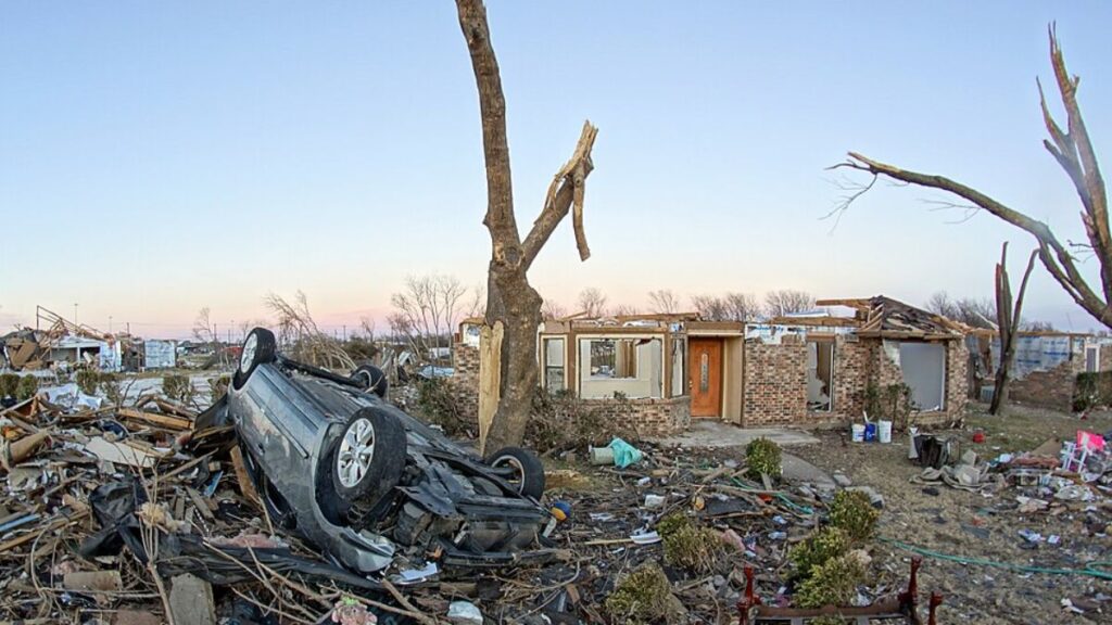 Tornadoes have caused significant damage in the south side of Kankakee City, Indiana.
