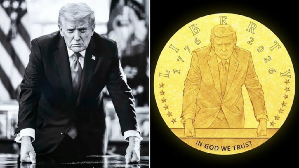 Trump coin will be minted despite objections over using an image of a sitting president.