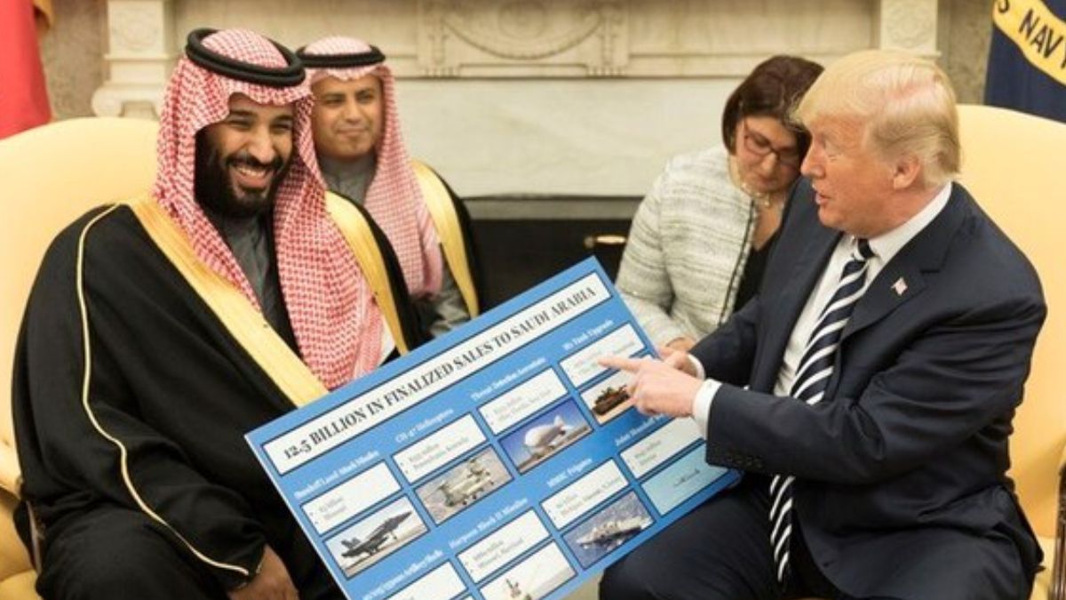 President Donald Trump and Crown Prince of Saudi Arabia Mohammed bin Salman