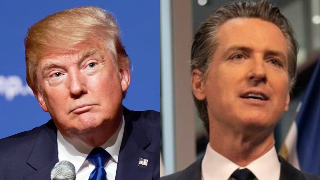 Trump mocks Newsom