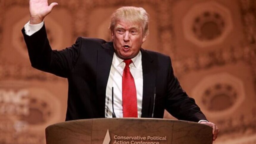 Trump storms off after reporter asks about Operation Epic Fury as Fox News cuts live coverage. (Credits: Wikimedia Commons/ Photographer- Gage Skidmore).