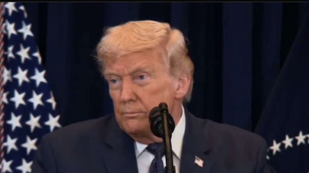 Trump uses unusual word to describe war