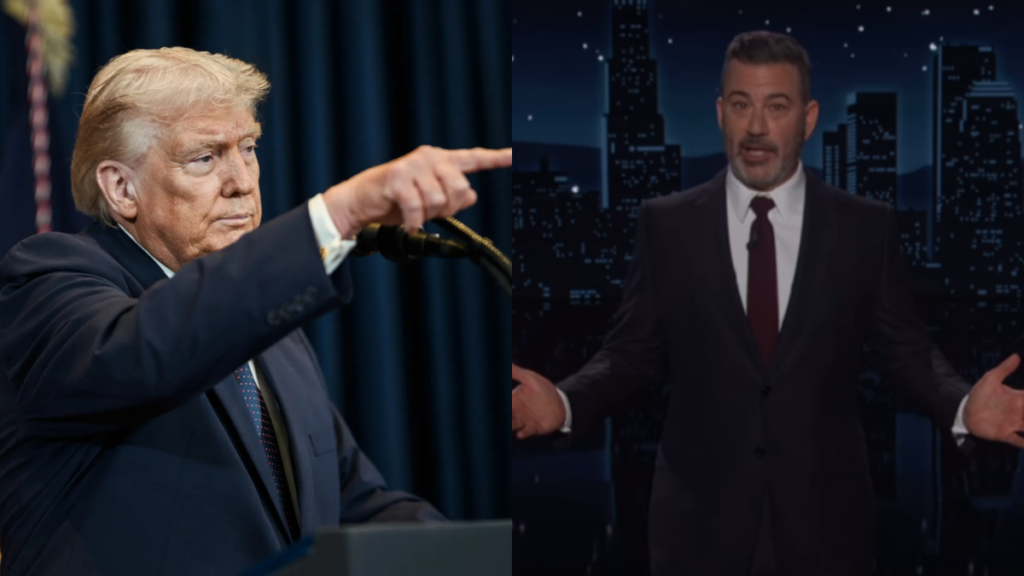 Donald Trump blasts Kimmel for the ‘plumber’ comment.