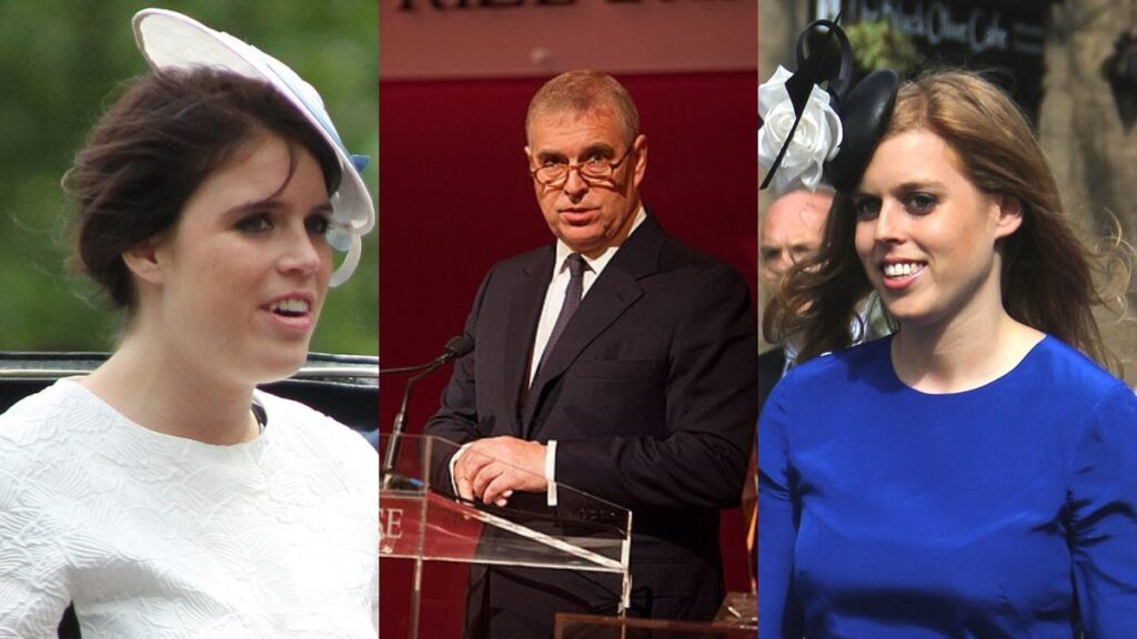Prince Andrew, Princess Beatrice, Princess Eugenie