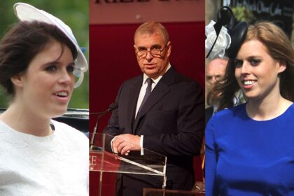 Prince Andrew, Princess Beatrice, Princess Eugenie