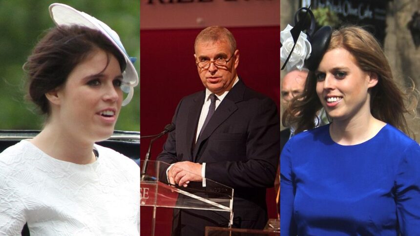 Prince Andrew, Princess Beatrice, Princess Eugenie