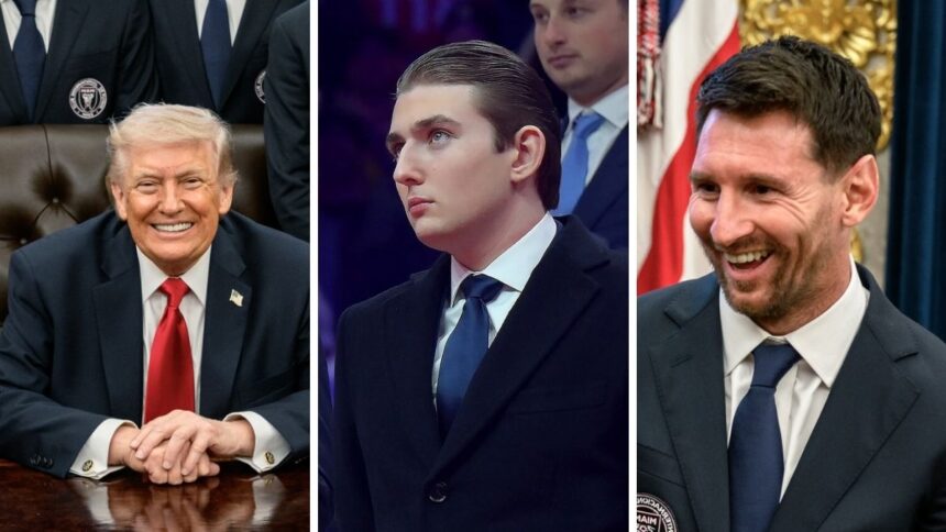 Donald Trump’s mimicry of his 18-year-old son Barron Trump is going viral