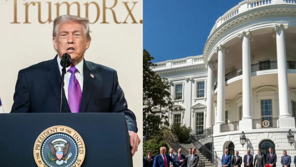 Trump. The White House