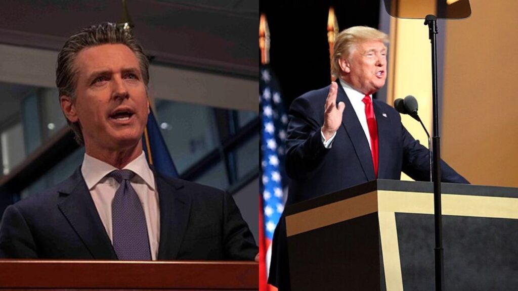 Gavin Newsom-Donald Trump