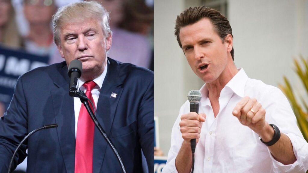 Gavin Newsom blasts Trump over rise in gase prices (image source: Wikimedia Commons/Gage Skidmore/Charlie Nguyen)