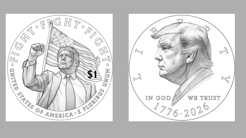Trump set to appear on coins marking the nation's 250 years