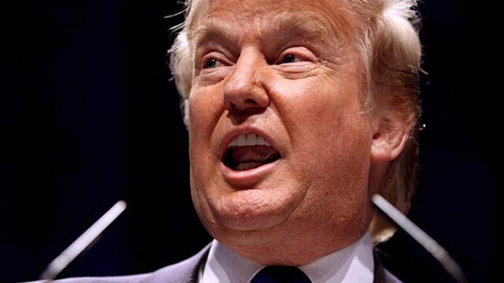 Donald Trump, neck rash