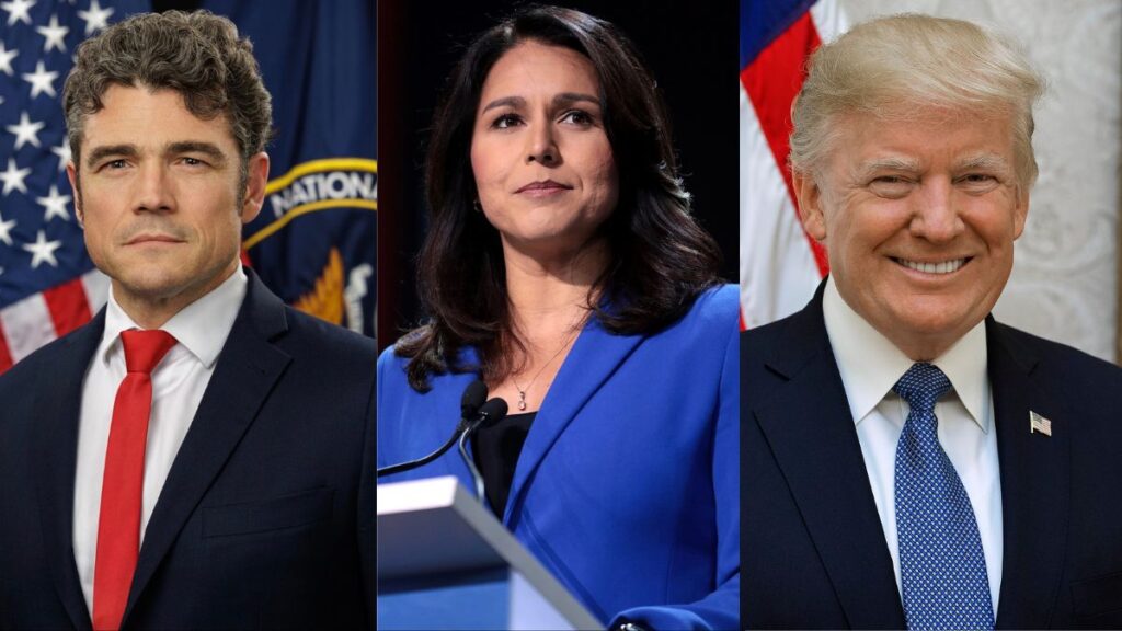 Tulsi Gabbard in hot water, as Joe Kent resigns over Trump’s war narrative (image source: Wikimedia Commons/Office of DNI/Gage Skidmore/Shealeah Craighead)