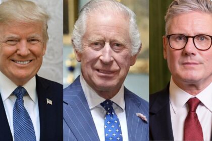 Donald Trump-King Charles-Keir Starmer