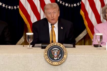 Donald Trump at the press briefing on the Iran War where he brought up the subject of 9/11