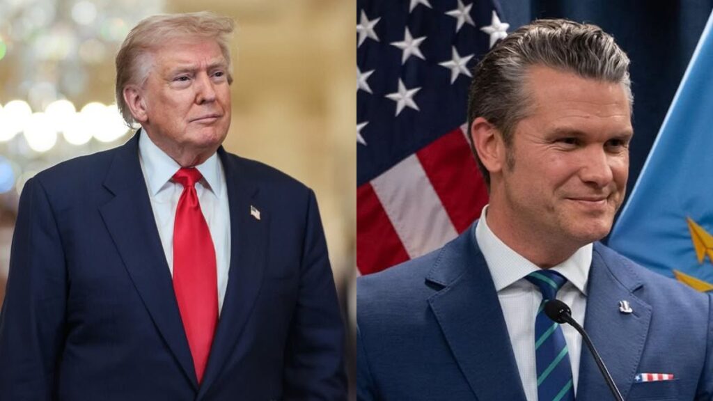 Donald Trump appears to place the blame for the Iran war on Pete Hegseth
