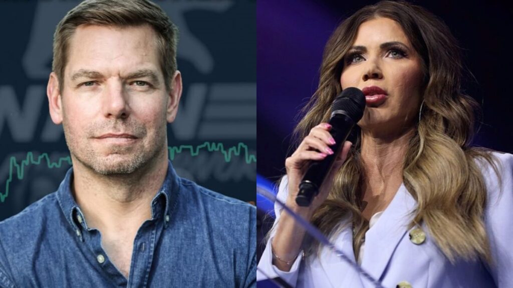 Eric Swalwell was interviewed by CNN and said of Kristi Noem to "keep her away from people and puppies."