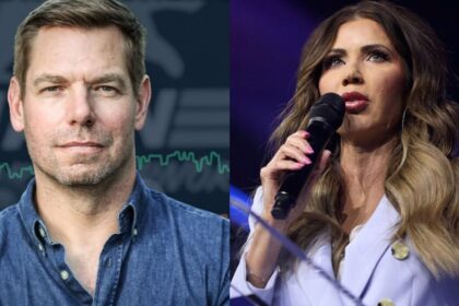 Eric Swalwell was interviewed by CNN and said of Kristi Noem to "keep her away from people and puppies."