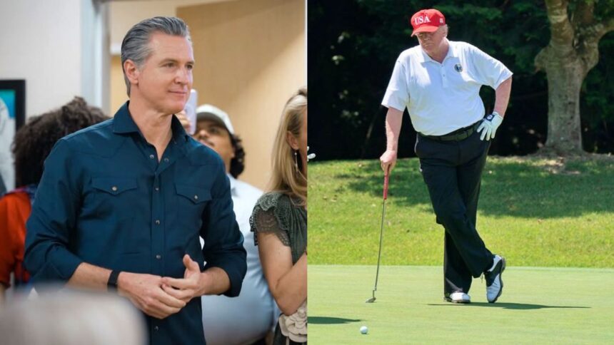 Gavin Newsom revealed Donald Trump has cost taxpayers $100 million for his golf