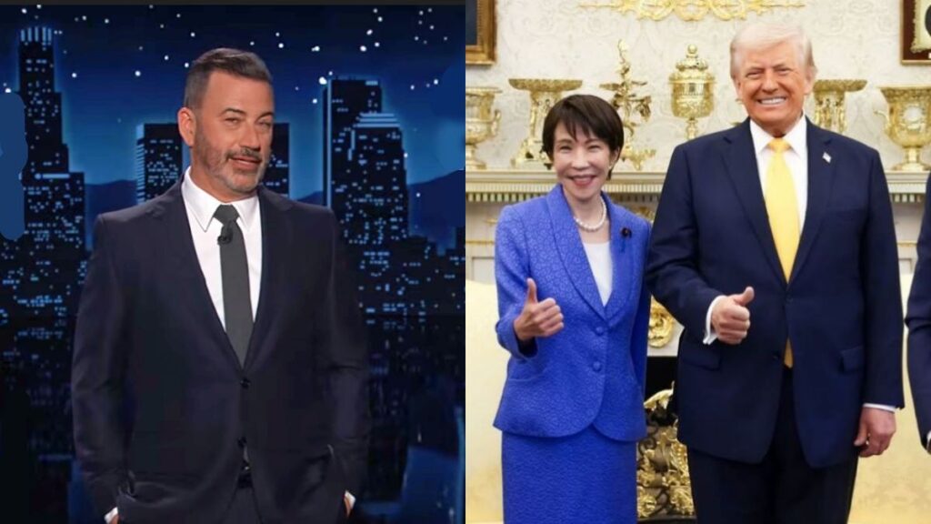 Jimmy Kimmel slammed Donald Trump about his Pearl Harbor dig at the Japanese Prime Minister