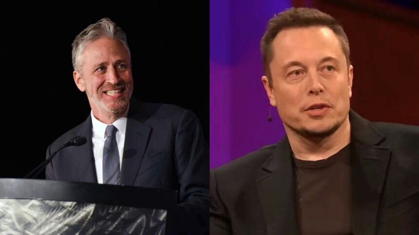 Jon Stewart and Elon Musk had a social media spat