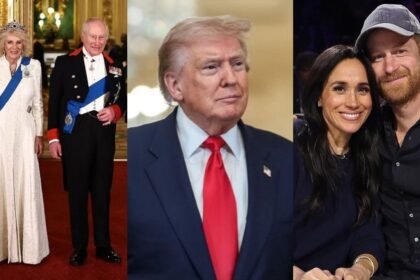 King Charles, Queen Camilla, Donald Trump, Prince Harry and Meghan Markle